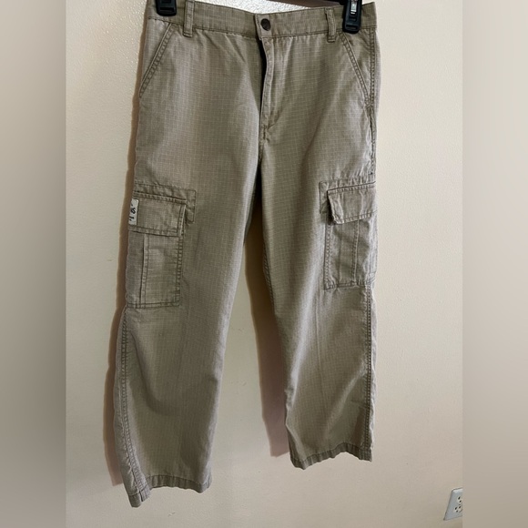 Kids Polo Ralph Lauren Pants Brown Cotton Drawstring Button Fly Size S(8) - Picture 7 of 16